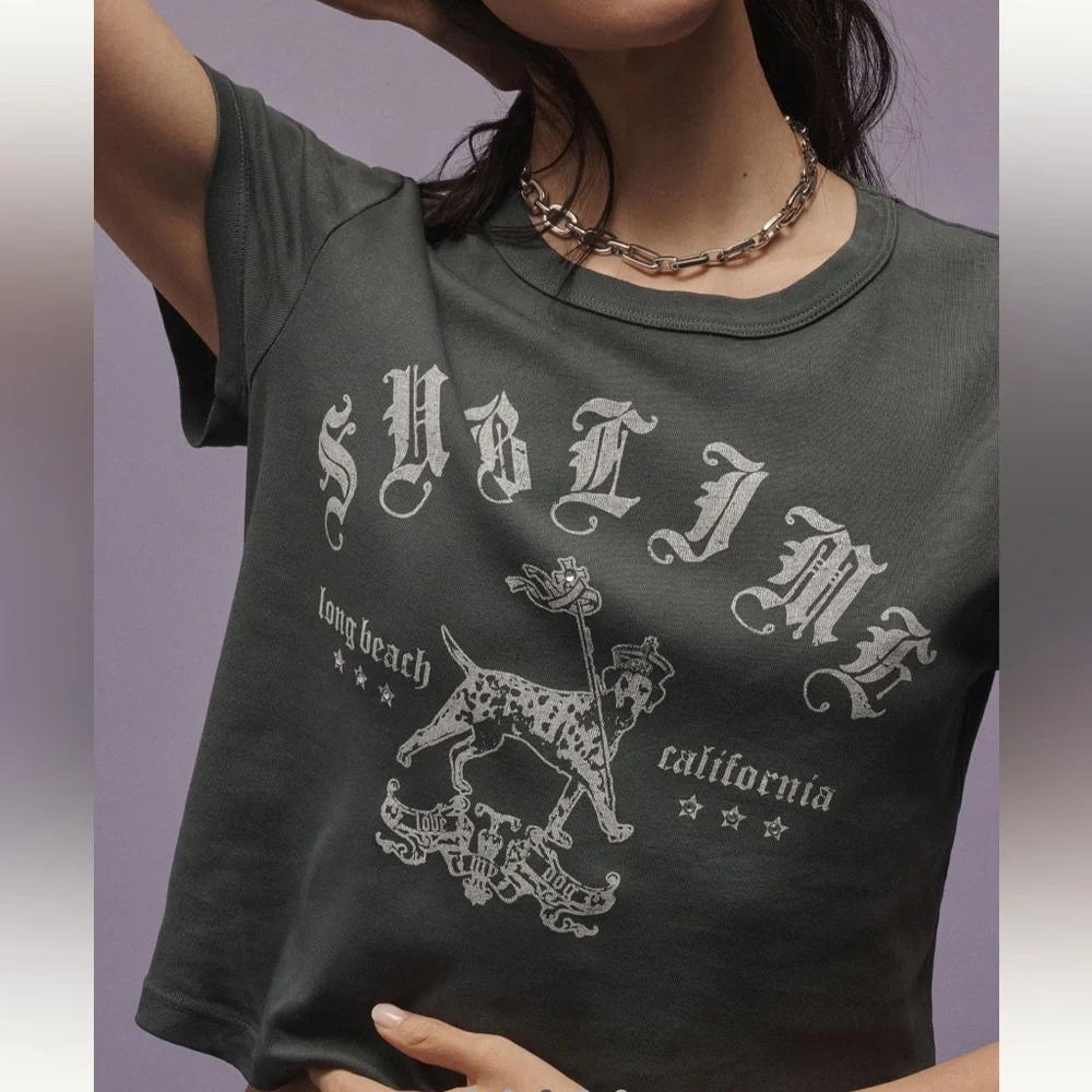 Letluv Sublime Graphic Ringer Tee - Picture 1 of 3
